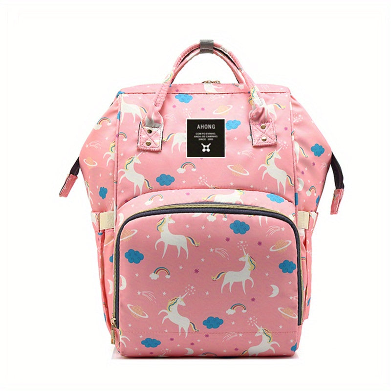 Multifunctional Mommy Backpack Diaper Bag Waterproof Large Capacity