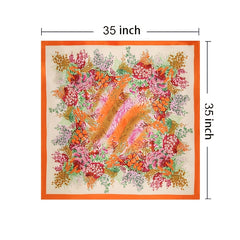 Silk Square Scarf Breathable Turban Ladies Accessories Sun Protection