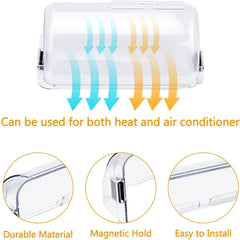 2 3pcs Adjustable Magnetic Heat And Air Deflector For Vents Sidewall