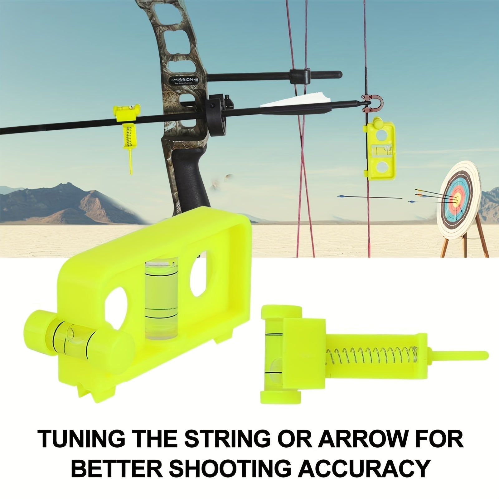2pcs Plastic Bubble Spirit Level For Measuring