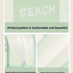 Colorblock Storage Bag Lightweight Travel Beach Bag