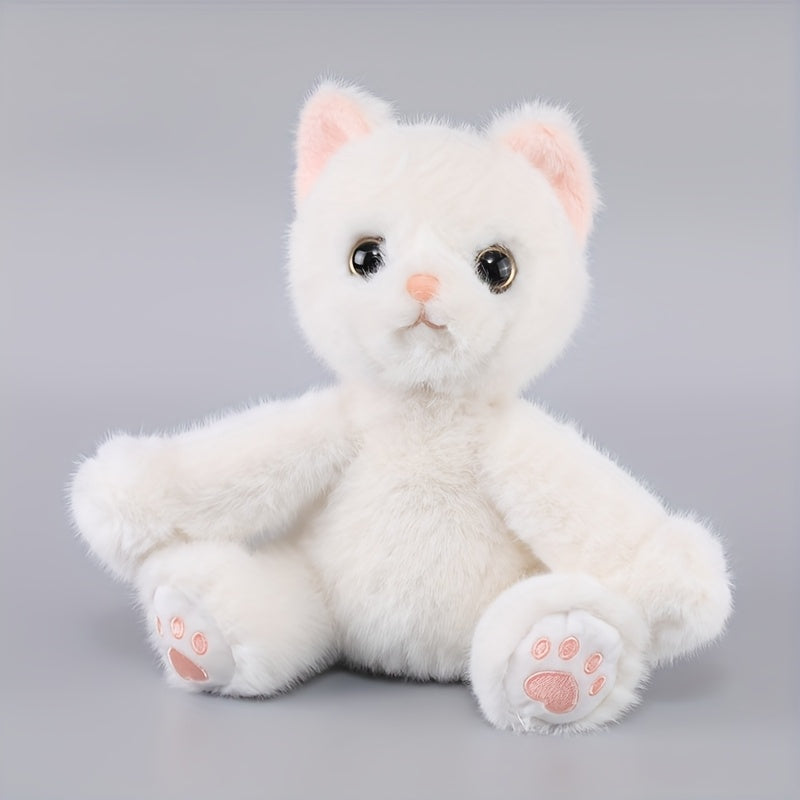 84in Cat & Cat Plush Toy Soft Stuffed Animal w/ Expressive Eyes