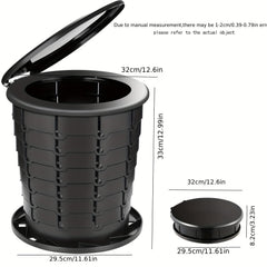 1pc Portable Toilet for Travel Adjustable Height Camping Toilet