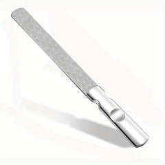 Anti Slip Stainless Steel Nail File with Leather Case