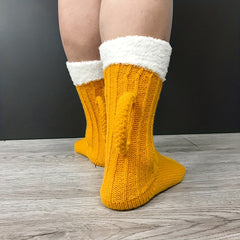 Knitted Plush Socks Warm & Cozy Women's Stockings