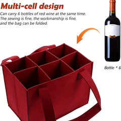 Red Wine Felt Bag Christmas Wedding Wine Storage Bag Gift