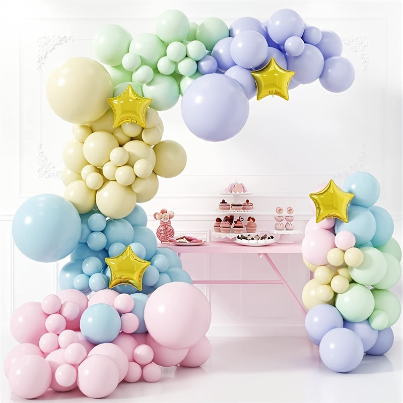Unicorn Macaroon Rainbow Balloon Arch Kit