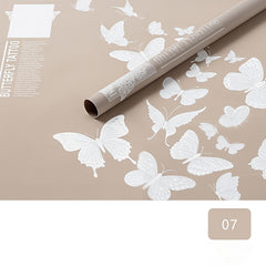 20pcs Butterfly Dance Jelly Film Waterproof Rose Wrapping Paper