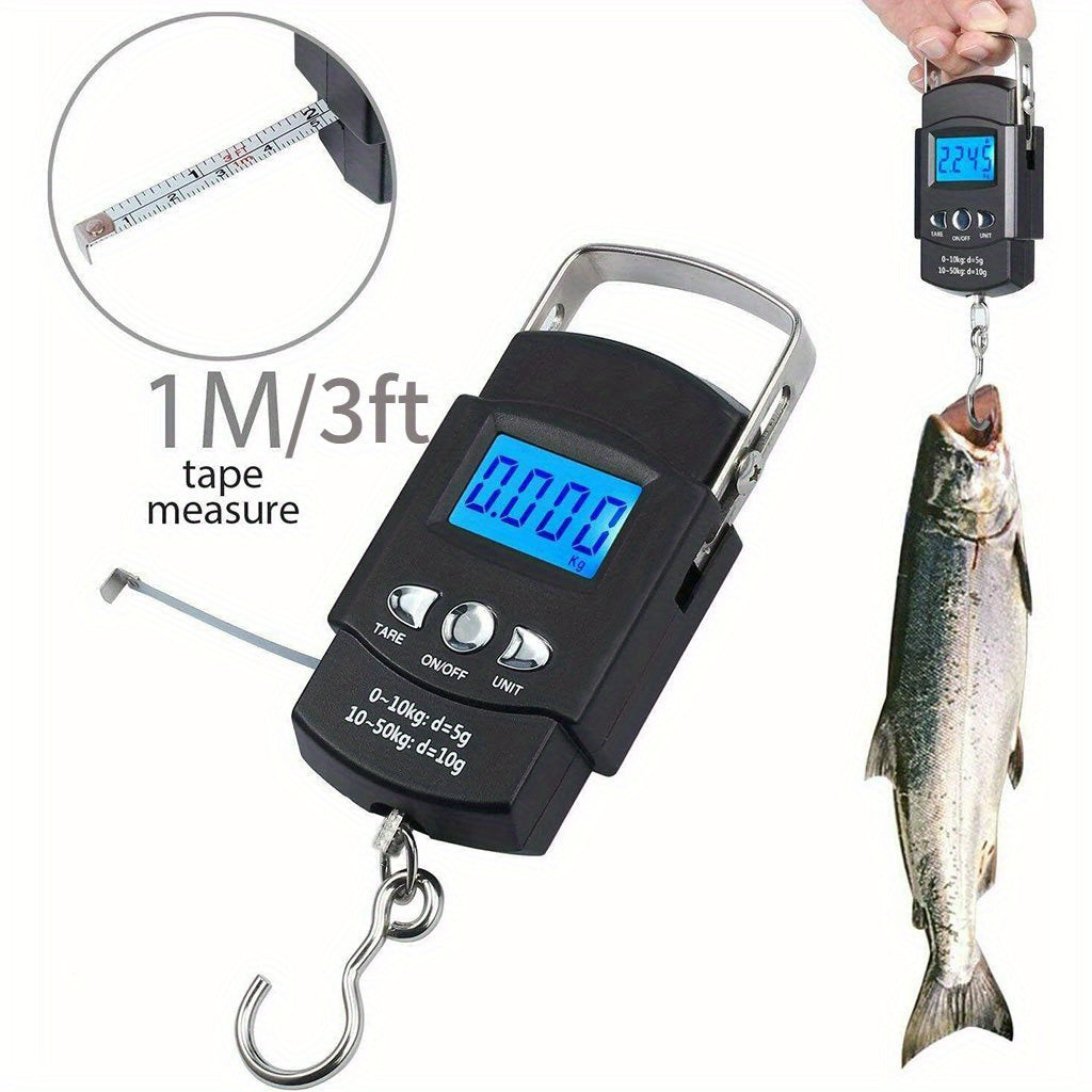 Portable Digital Fishing Scale Lightweight Electronic Luggage Scale LCD Display