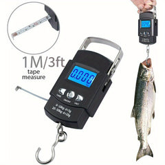 Portable Digital Fishing Scale Lightweight Electronic Luggage Scale LCD Display