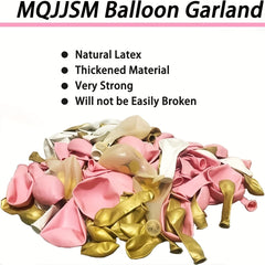 Pink Balloon Garland Kit with Tape, Strip & Ribbons - 177pcs