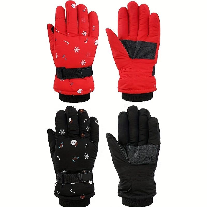 Kids Snow Gloves Winter Ski Gloves Thermal Waterproof Gloves