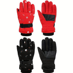 Kids Snow Gloves Winter Ski Gloves Thermal Waterproof Gloves