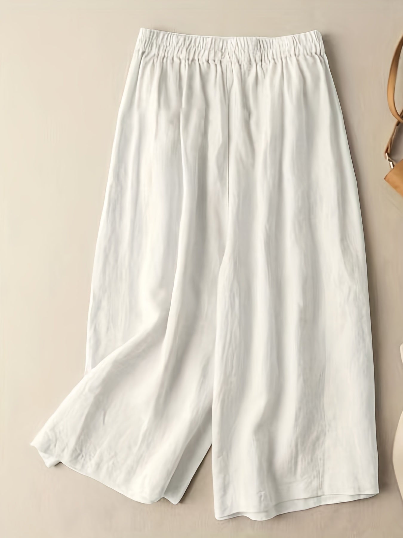 Floral Pattern Wide Leg Pants Casual Loose Pants for Spring & Fall