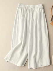 Floral Pattern Wide Leg Pants Casual Loose Pants for Spring & Fall