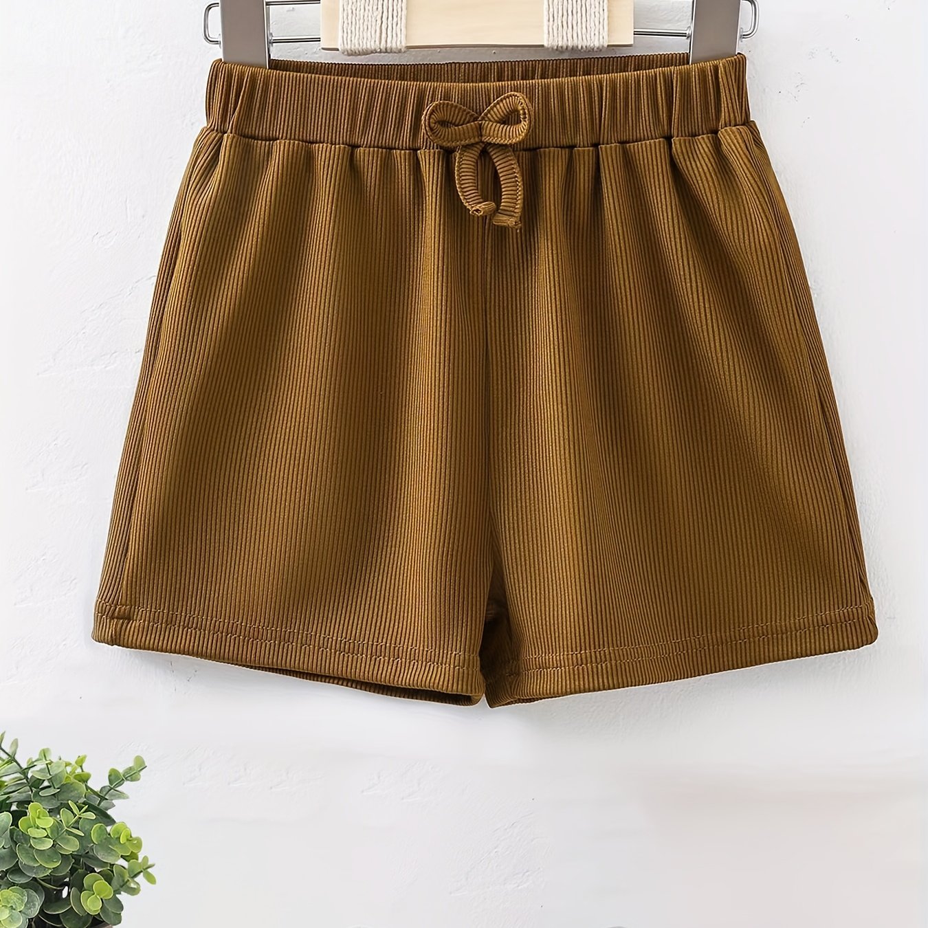 Girls Knit Bowknot Shorts Comfortable Casual Pants For Summer