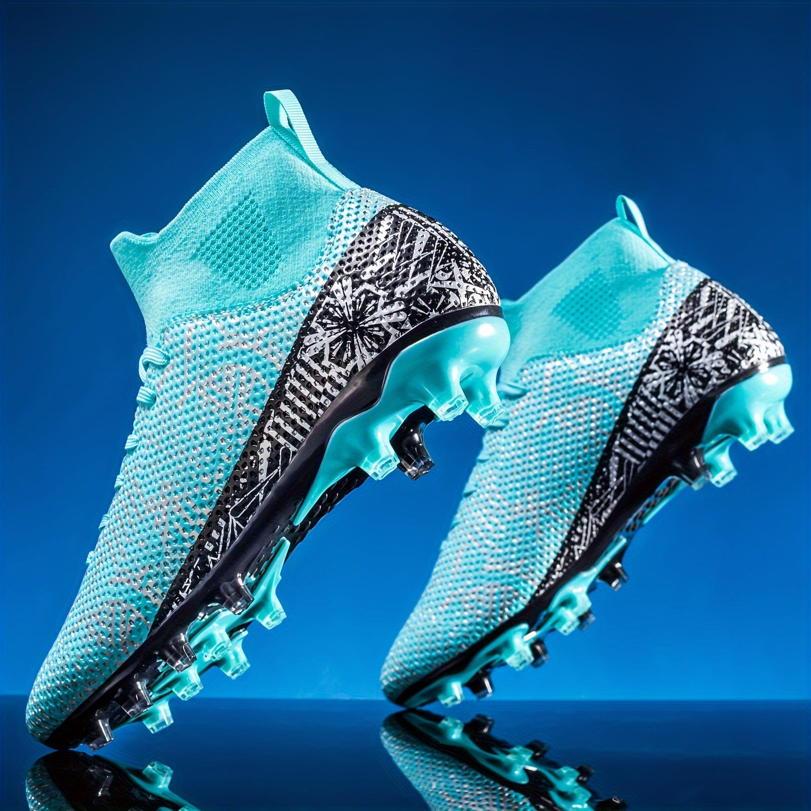 Boy's High Top Non Slip Football Cleat With Spikes