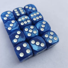 12 Colorful 16mm D6 Funny Dice Set for Games & Parties