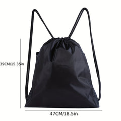 Large Capacity Drawstring Backpack Portable Gym Bag