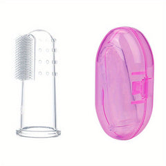 Soft Baby Finger Toothbrush for Teething & Oral Cleaning