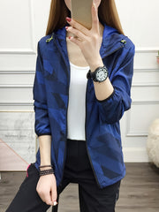Women's Waterproof Outdoor Jacket Windproof Hooded Activewear