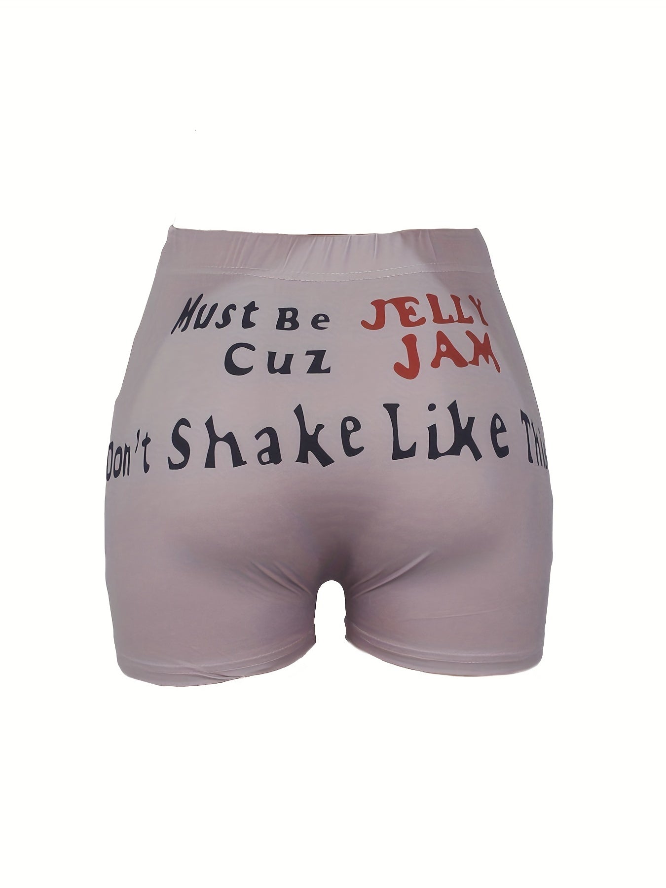 Print Elastic Yoga Shorts Casual Sport Shorts