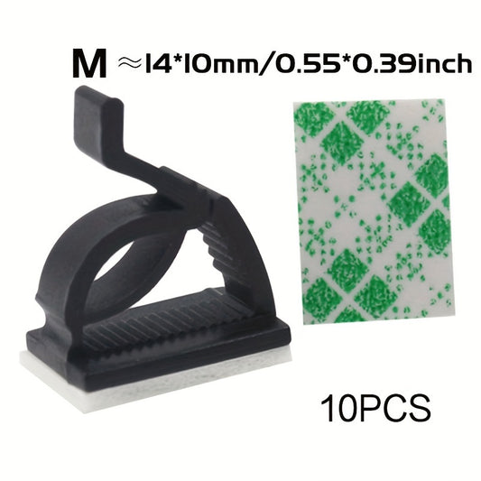 Desktop Cable Clips Self Adhesive Wire Organizers for Home Data