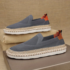 Men's Lightweight Espadrille Loafer Shoes Breathable Slip On Shoes