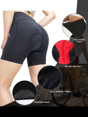 Stretchy Cycling Sports Shorts Padded Yoga Bike Shorts Women's Activewear