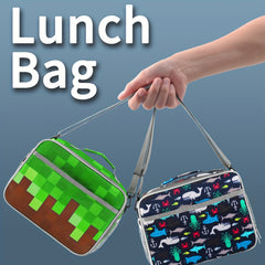 Insulated Lunch Box Tote Bag Reusable Leakproof Cooler with Adjustable Strap