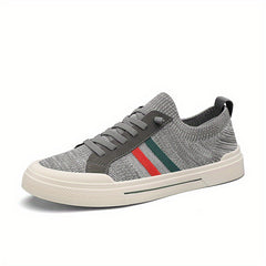 Men's Lace Up Knit Sneakers - Breathable, Assorted Colors