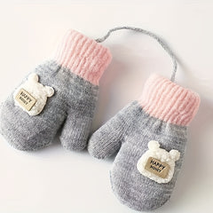 Kids Winter Knitted Gloves Warm Baby Gloves