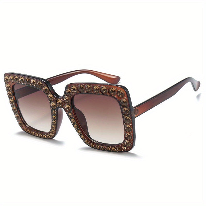 Rhinestone Gradient Sunglasses UV400