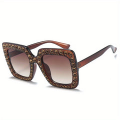 Rhinestone Gradient Sunglasses UV400