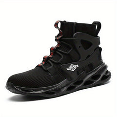 Men's Durable Work Shoes Lace Up Anti skid Construction Sneakers