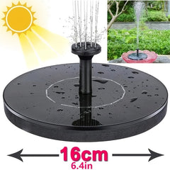 Solar Fountain Pump 6 Nozzles for Bird Bath Ponds Garden Swimming Pool Fish Tank