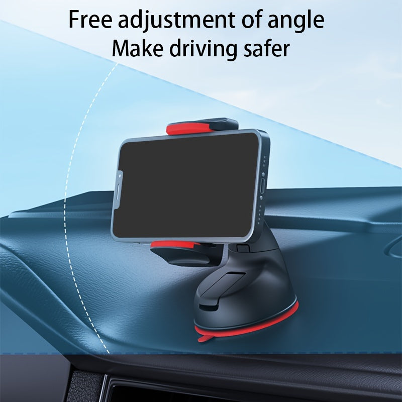 Universal Car Phone Holder, Rotating Suction Cup Bracket