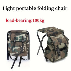 Camouflage Folding Backpack Chair for Outdoor Camping