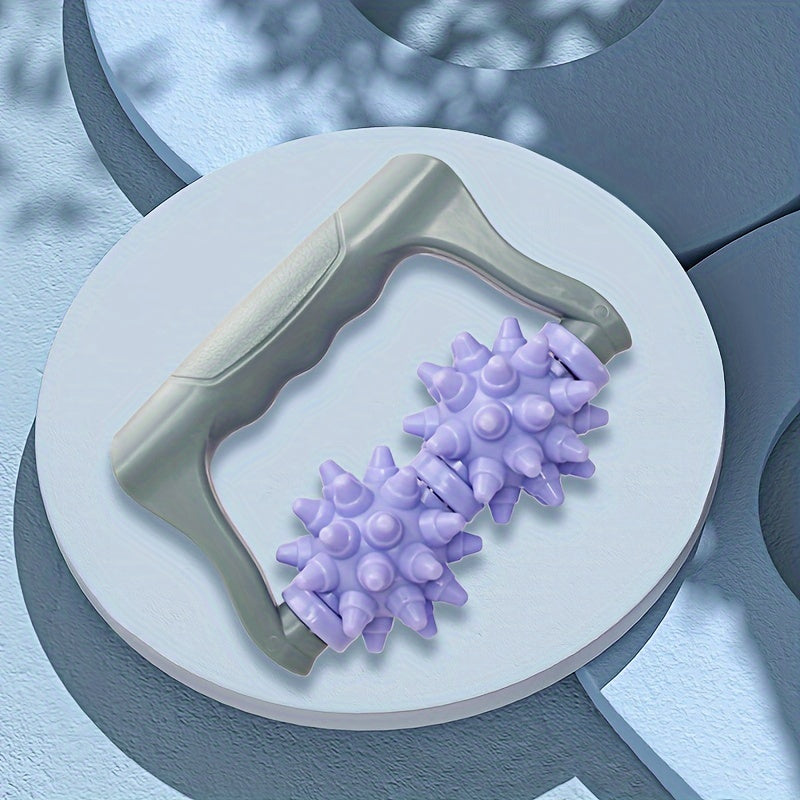 Handheld Massage Roller 2 Wheels Manual Massager For Muscle Relaxation