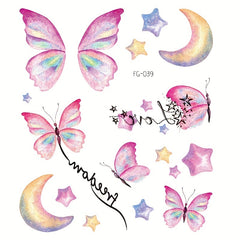Red Dream Wings Butterfly Eye Stickers for Proms & Parties