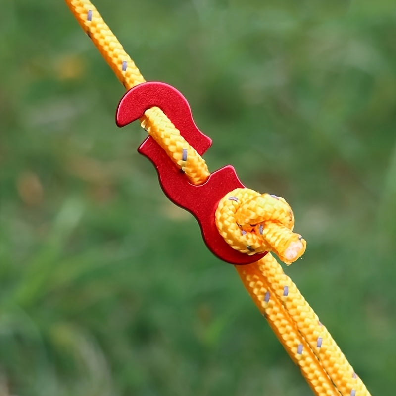 10pcs Aluminum S-Shape Rope Buckles for Camping