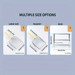 Stainless Steel Cat Litter Shovel with Wooden Handle