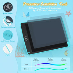 LCD Writing Board For Kids 8.5 Inch - Colorful Doodle Drawing Board