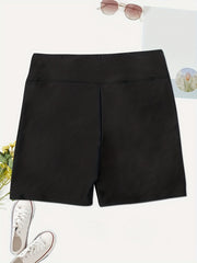 Butterfly Print High Waist Biker Shorts