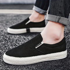Men's Lightweight Canvas Loafers Slip On Shoes