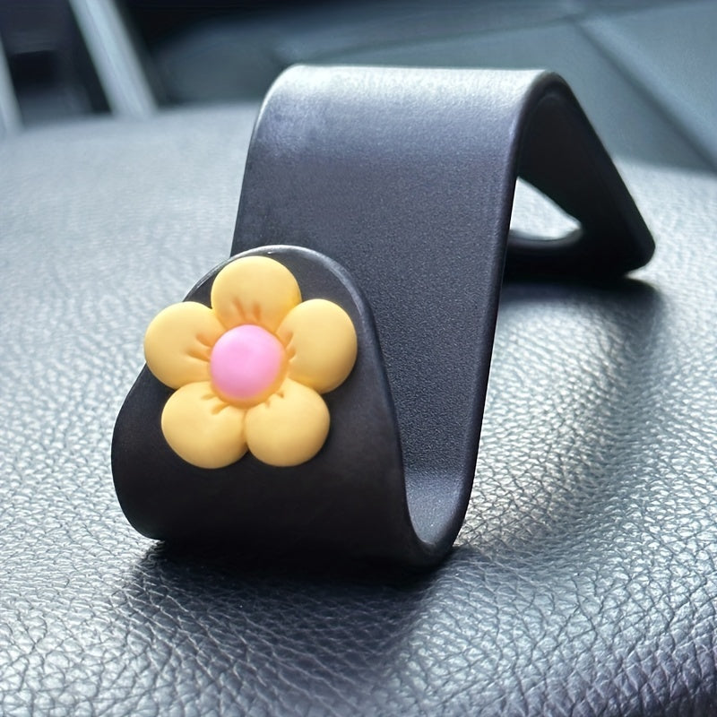 4pcs Flower Car Hook Rear Car Supplies Interior Decoration