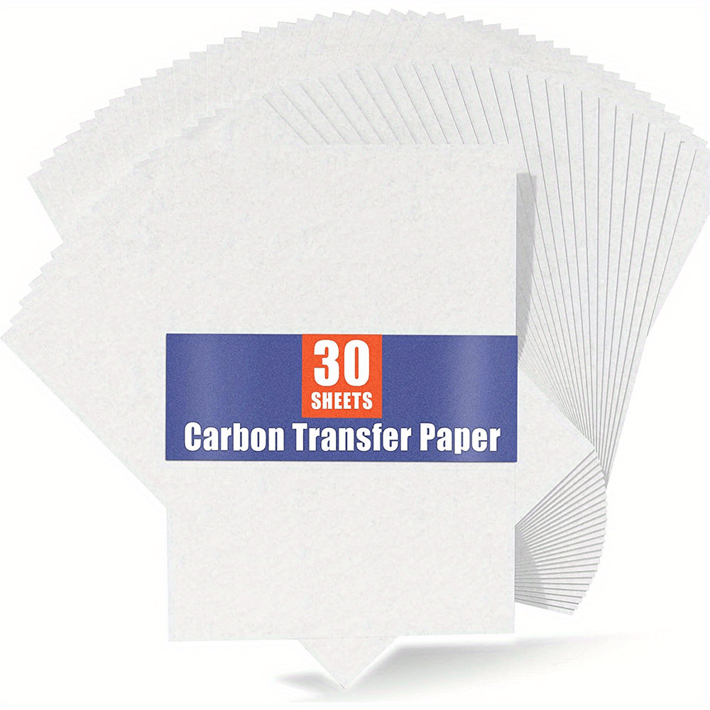 30pcs Carbon Transfer Paper For Wood Burning Craft Paper A4 Size