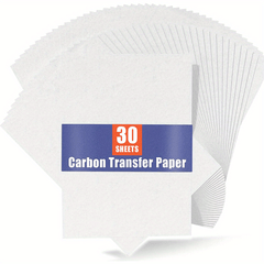 30pcs Carbon Transfer Paper For Wood Burning Craft Paper A4 Size