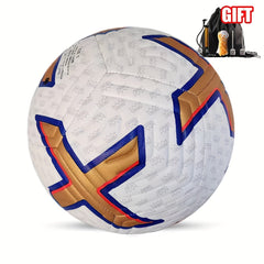 Official Size 5 PU Soccer Ball with Pump - Outdoor Competition Training