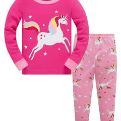 Girls Unicorn Long Sleeve Pajama Set